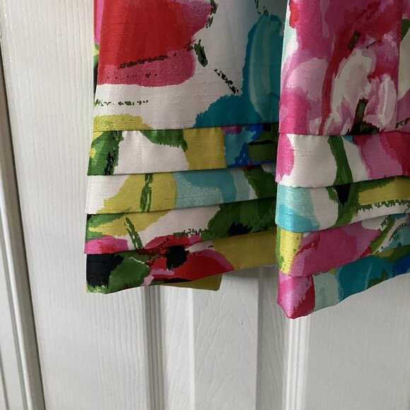 Eliza J New York Floral Size 4 with belt - Picture 3 of 10